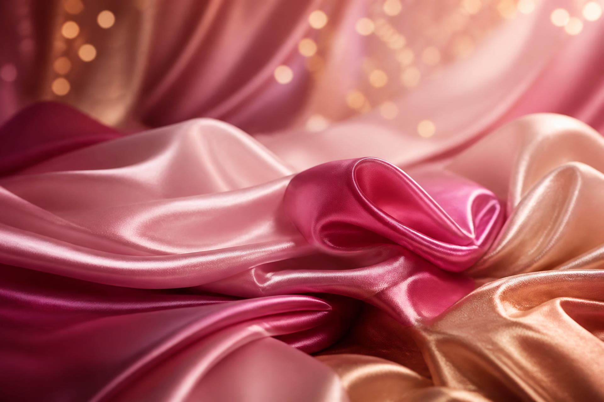 Elegant pink silk backdrop